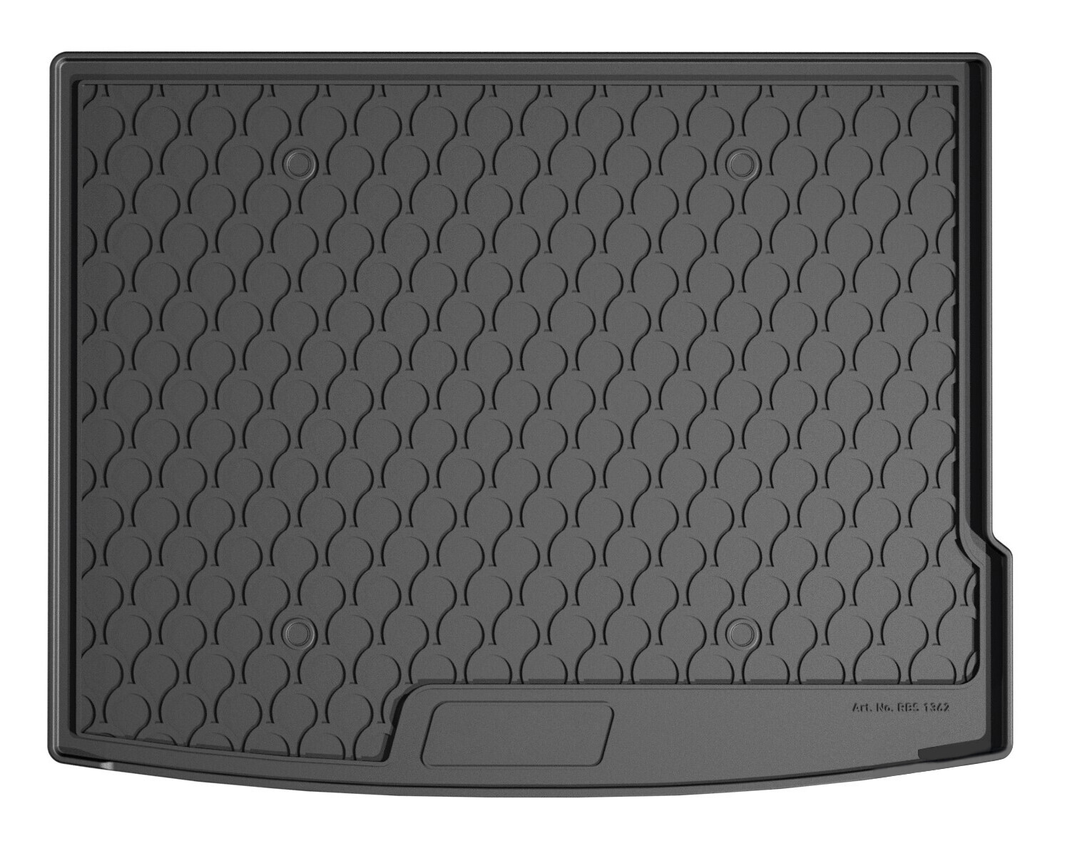 Vasca Baule Su Misura In Gomma Sintetica - Compatibile Per  Hyundai Kona (07/23>) Baule Alto, Ibrida