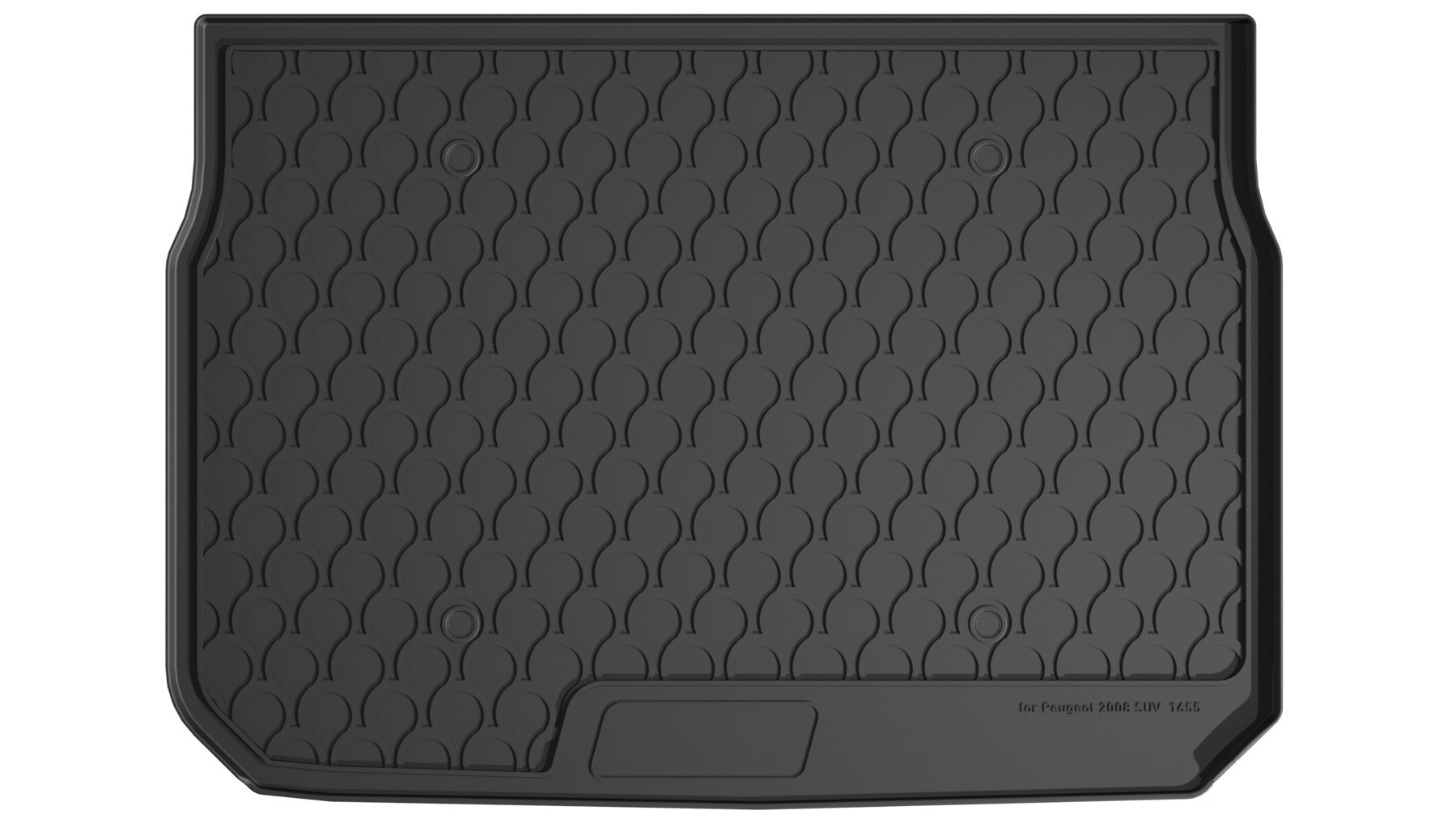 Vasca Baule Su Misura In Gomma Sintetica - Compatibile Per  Peugeot 2008 (06/13>11/19)
