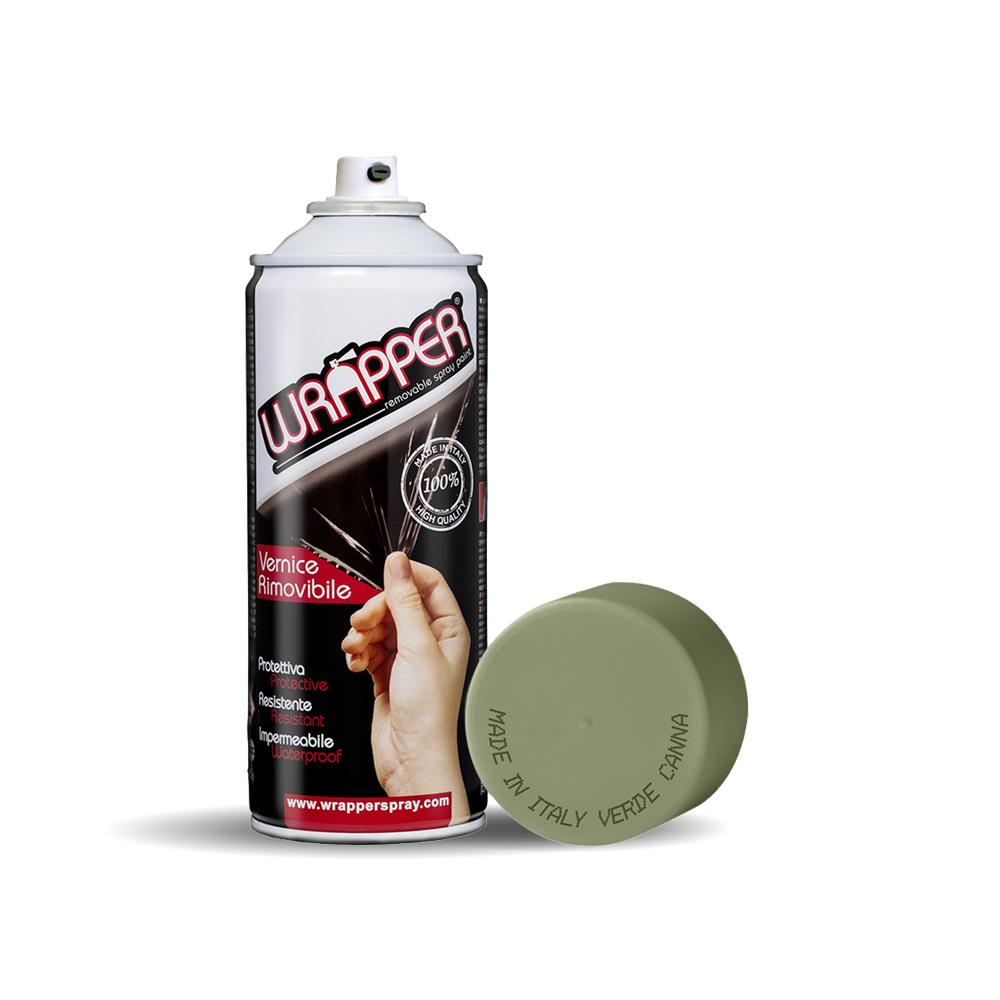 Wrapper, Pellicola Spray Rimovibile, 400 Ml - Verde Canna