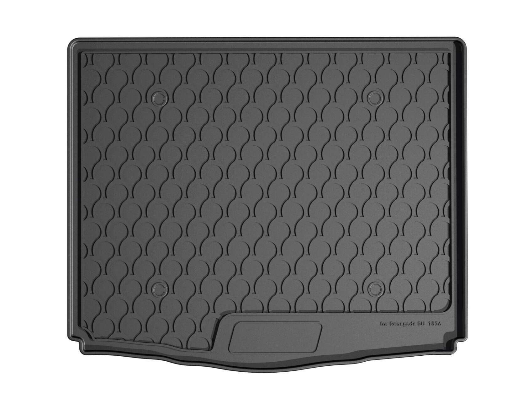 Vasca Baule Su Misura In Gomma Sintetica - Compatibile Per  Jeep Renegade (09/14>) Baule Basso