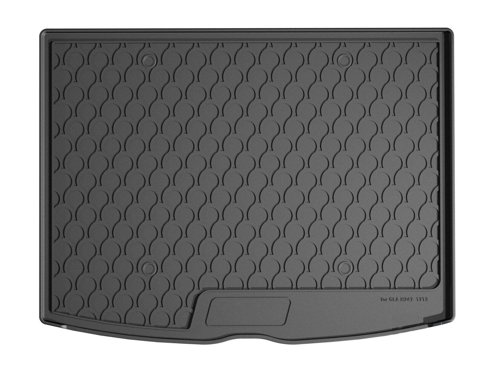 Vasca Baule Su Misura In Gomma Sintetica - Compatibile Per  Mercedes Gla (04/20>) Baule Alto, Con Organizer