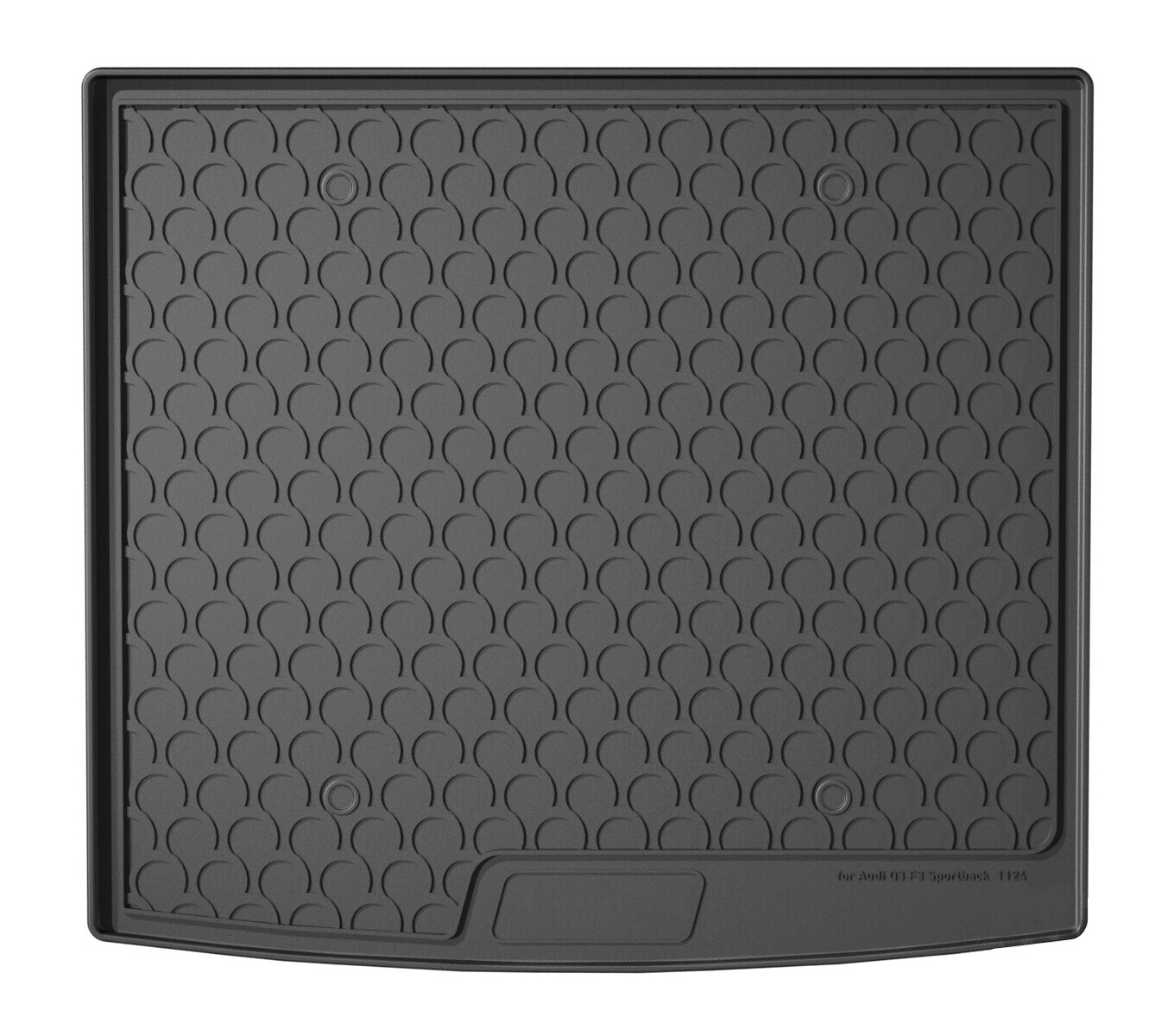 Vasca Baule Su Misura In Gomma Sintetica - Compatibile Per  Audi Q3 Sportback (10/19>07/25) Baule Alto, Panca Post. Scorrevole