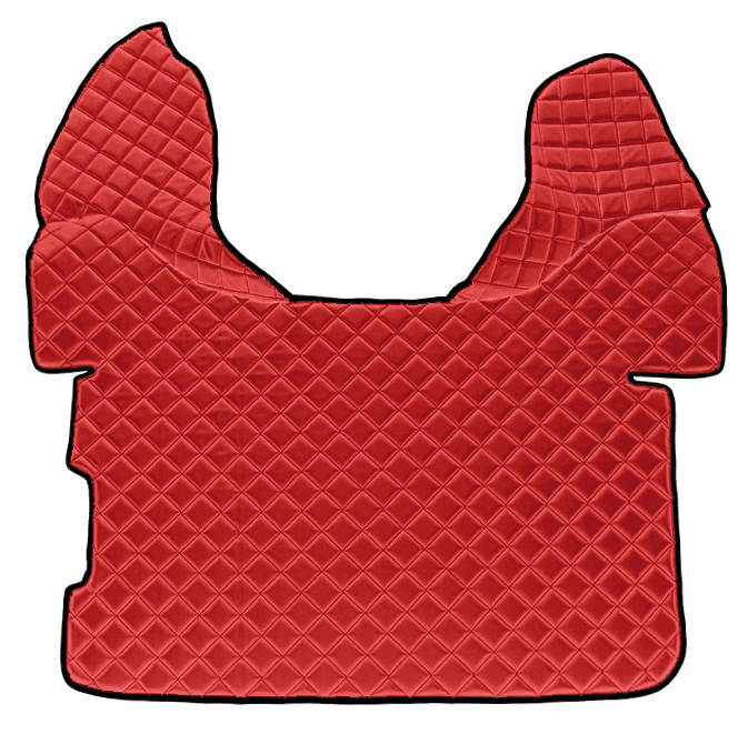 Tappeto Centrale In Skeentex - Rosso - Compatibile Per Daf Xf 105 (02/04>12/14) Automatico, Senza Webasto - Daf Xf 106 (10/12>05/21) Automatico, Senz