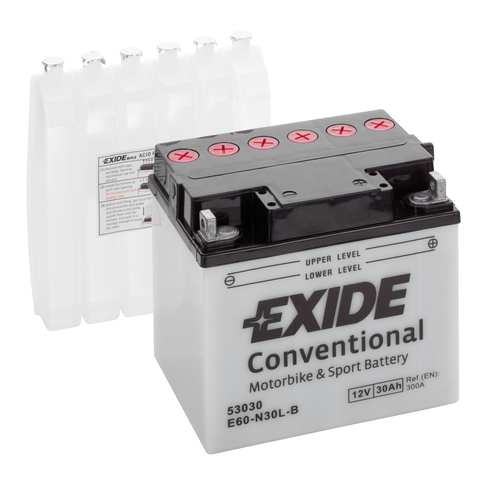 Batteria 12v - Exide Bike Conventional - 30 Ah - 300 A