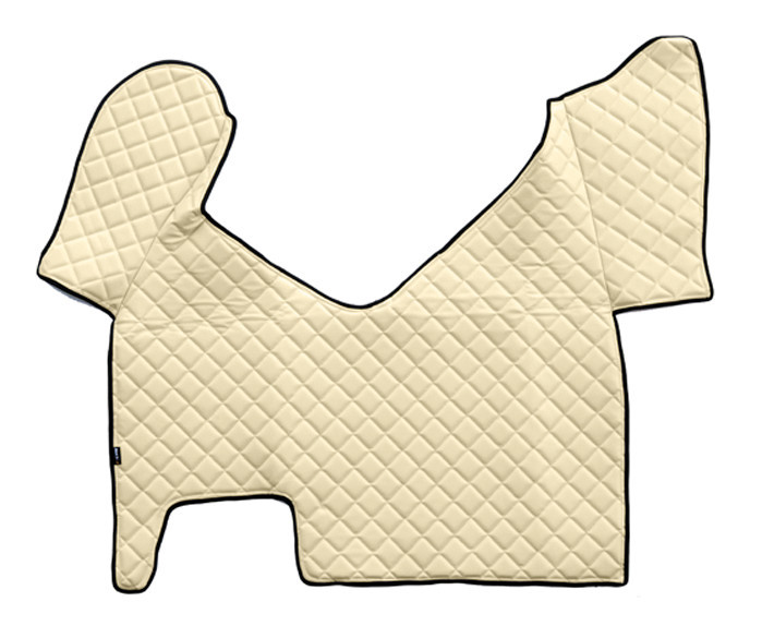 Tappeto Centrale In Skeentex - Panna - Compatibile Per Iveco Stralis (08/02>12/12) Automatico, Cabina Larga - Iveco Stralis (07/12>12/19) Automatico,