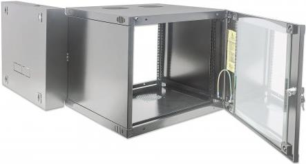 Intellinet Double Section - Wandschrank - Grau, Ral 7035 - 15u - 48,3 Cm (19") (713818)