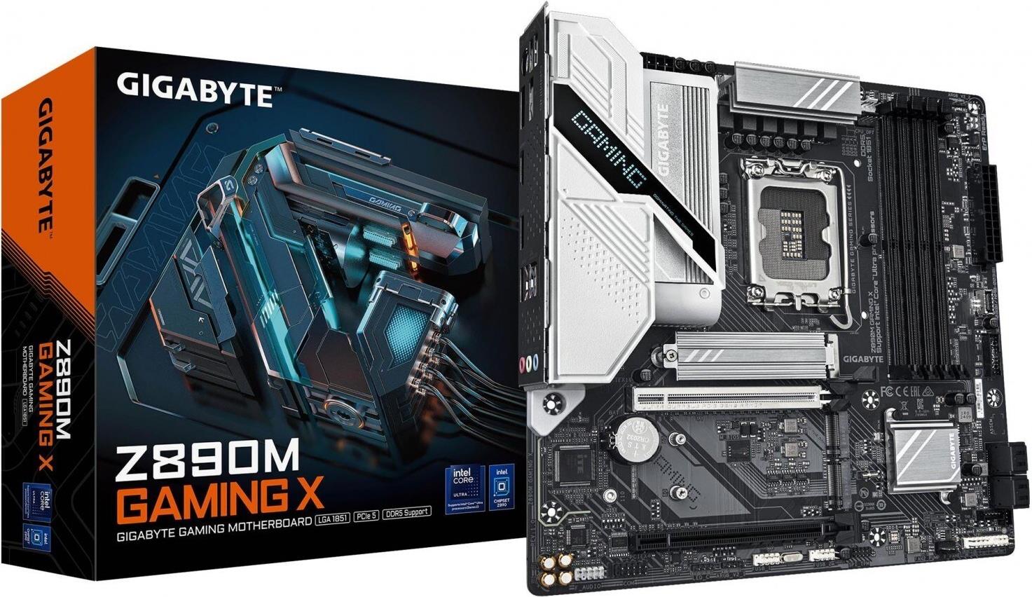 Gigabyte Z890m Gaming X - Motherboard - Micro Atx - Lga1851-Sockel - Z890 Chipsatz - Usb 3,2 Gen 1, UsB-C 3,2 Gen 1 - 2,5 Gigabit Lan - OnboarD-Grafi