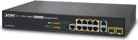 Planet GS-5220-8p2t2s - Switch - Managed - 8 X 10/100/1000 (poe+) + 2 X 10/100/1000 + 2 X Fast Ethernet/gigabit Sfp - Desktop, An Rack Montierbar - P