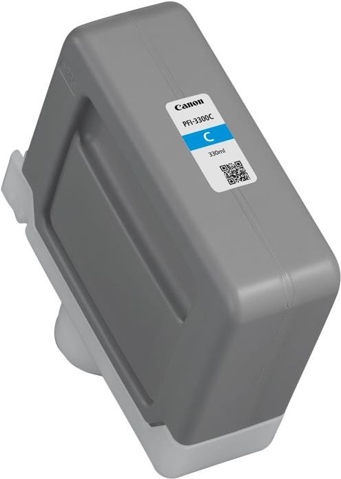 Canon PfI-3300 C - 330 Ml - Cyan - Original - Tintenbehälter - Für Imageprograf GP-2600s, GP-4600s, GP-6600s, PrO-2600, PrO-4600, PrO-6600 (6434c001)