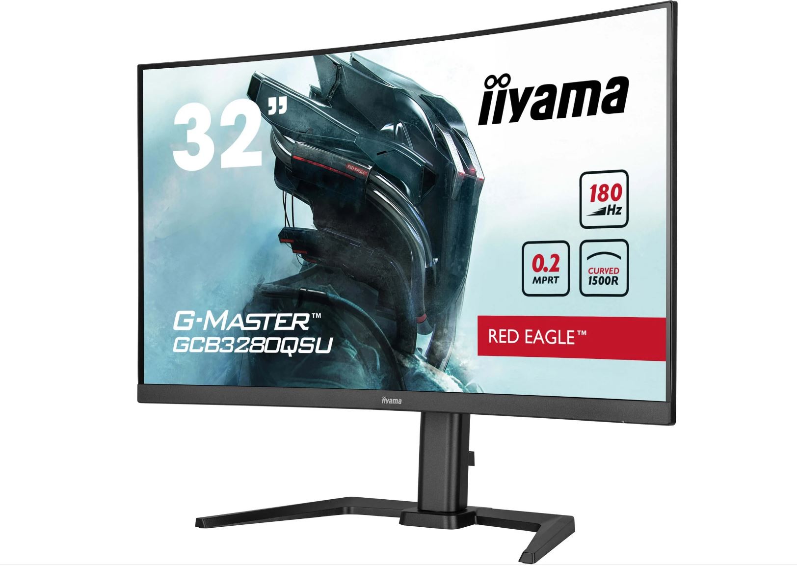 Iiyama G-Master Gcb3280qsU-B2, GaminG-Monitor - (80 Cm (31.5 Zoll), Schwarz (matt), Qhd, Va, Curved, AdaptivE-Sync, 180hz Panel) [energieklasse F] (g