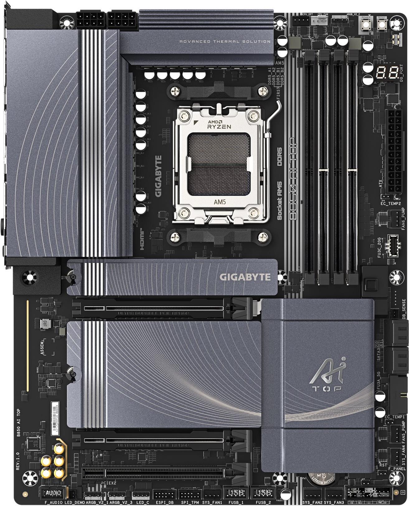 Gigabyte Giga B850 Ai Top Am5/ddr5/atx - Mainboard - Amd Sockel Am5 (ryzen Zen4) (b850 Ai Top)