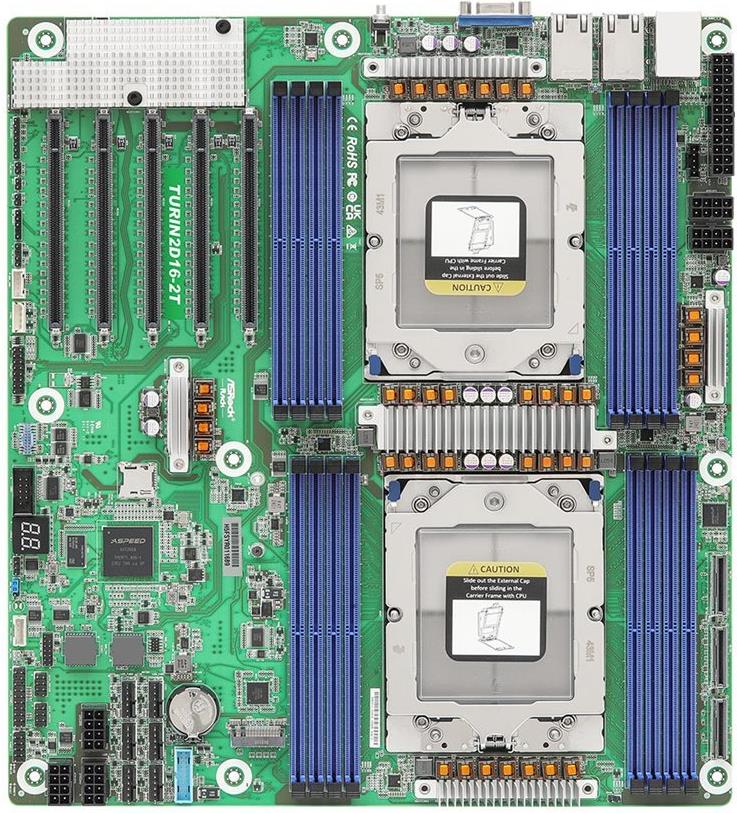Asrock Mainboard Turin2d16-2t Eeb Dual Sockel Dp5 Single (turin2d16-2t)