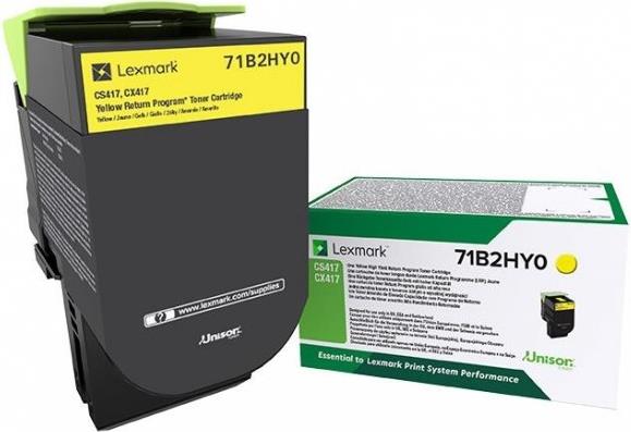 Lexmark X417 - Hohe Ergiebigkeit - Gelb - Original - Tonerpatrone Lccp, Lrp - Für Lexmark Cs417dn, Cs517de, Cx417de