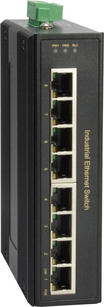 Levelone 8-Port Gigabit Poe Ind. Switch PoE-Ports Können Den Ieee 802.3aT-Standard Unterstützen Und 30-W-Geräte Mit Strom Versorgen, 1000mb/s, VolL-D