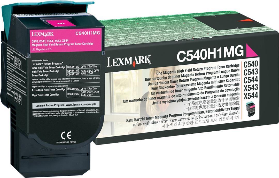 Lexmark Toner C540h1mg - Magenta - Kapazität: 2.000 Seiten (c540h1mg)