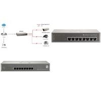 Levelone GeP-0821 - Switch - 8 X 10/100/1000 - Desktop - Poe (geP-0821)