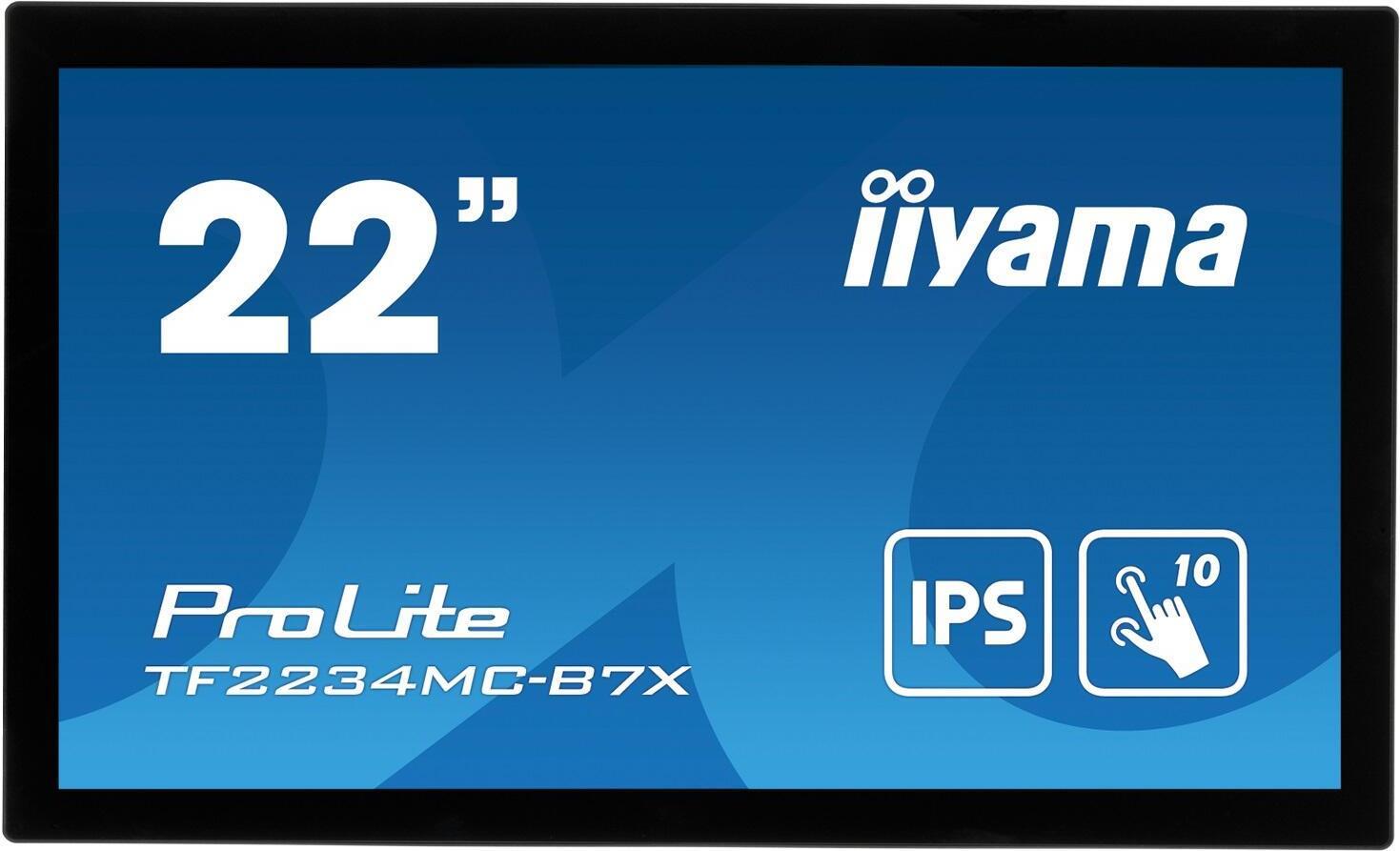 Iiyama Prolite Tf2234mC-B7x - LeD-Monitor - 55.9 Cm (22") (21.5" Sichtbar) - Offener Rahmen - Touchscreen - 1920 X 1080 Full Hd (1080p) @ 60 Hz - Ips