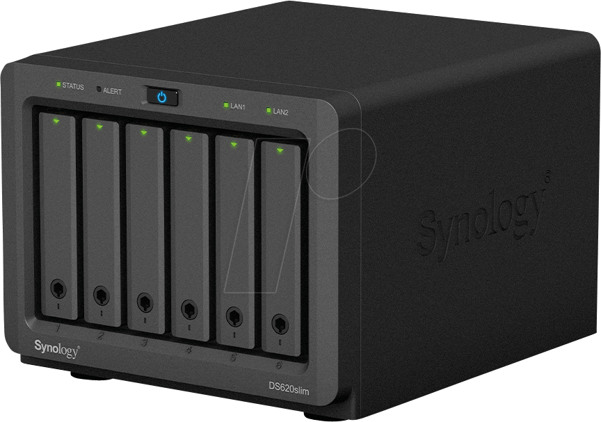 Synology Diskstation Ds620slim Nas & Speicherserver Eingebauter EtherneT-Anschluss Desktop Schwarz (ds620slim)