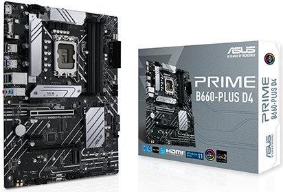 Asus Prime B660-Plus D4 - Motherboard - Atx - Lga1700-Sockel - B660 Chipsatz - Usb 3,2 Gen 1, Usb 3,2 Gen 2, UsB-C Gen 2x2 - 2,5 Gigabit Lan - Onboar