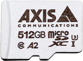 Axis Surveillance - FlasH-Speicherkarte (microsdxC-AN-SD-Adapter Inbegriffen) - 512 Gb - A2 / UhS-I U3 / Class10 - Microsdxc UhS-I - Für Axis M4308,