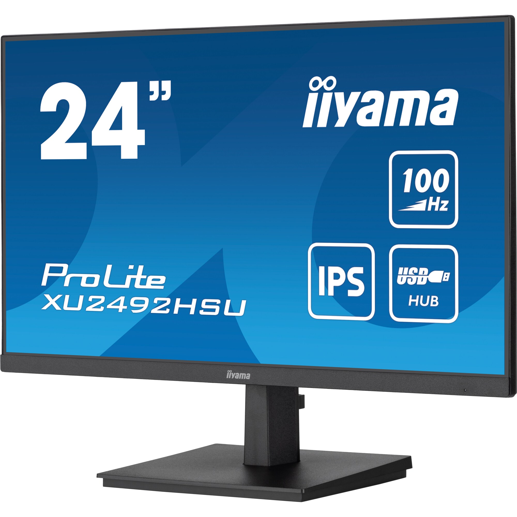 Iiyama Prolite Xu2492hsU-B6 - LeD-Monitor - 61 Cm (24") (23.8" Sichtbar) - 1920 X 1080 Full Hd (1080p) @ 100 Hz - Ips - 250 Cd/m² - 1300:1 - 0.4 Ms -