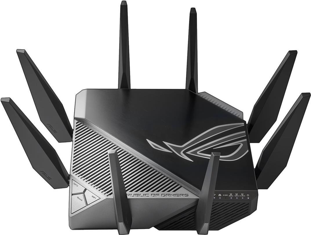 Asus Rog Rapture GT-Axe11000 - Wireless Router 4-PorT-Switch - 1gbe, 2,5gbe - WaN-Ports: 2 - WI-Fi 6e - WI-Fi 6 - MultI-Band (90ig06e0-Mo1r00)
