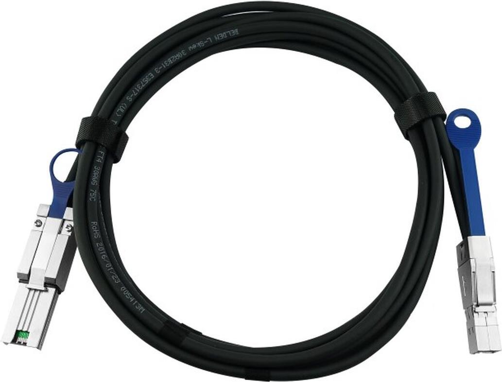 Blueoptics Bl464801gn5m26-Bl Serial Attached Scsi (sas)-Kabel 5 M 6 Gbit/s Schwarz - Grau (bl464801gn5m26-Bl)