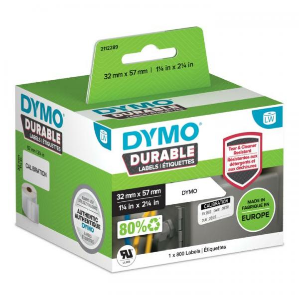 Dymo Durable Bianco Etichetta Per Stampante Autoadesiva (lw Adress Label White 32x57mm 1 - Roll A 800 Labels)