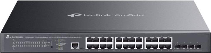 TP-Link Omada Sg3428xmpp V1,8 - Switch - L2+ - Managed - 16 X 10/100/1000 (poe+) + 8 X 10/100/1000 (poe++) + 4 X 10gb Ethernet Sfp+ - An Rack Montier