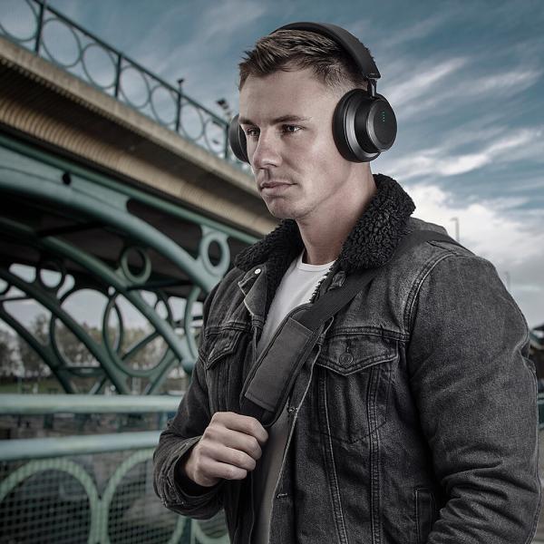 Lindy Lh900xw Auricolare Con Cavo E Senza Cavo A Padiglione Musica E Chiamate Usb TipO-C Bluetooth Nero (lh900xw Headset Wired & - Wireless HeaD-Band - Image 4