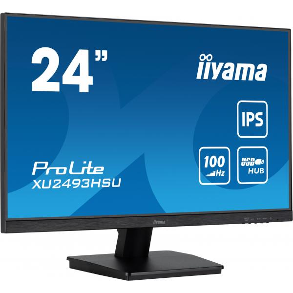 Iiyama Prolite Xu2493hsU-B7 Monitor Pc 60,5 Cm [23.8] 1920 X 1080 Pixel Full Hd Led Nero (iiyama Prolite Xu2493hsU-B7 - Monitor A Led - 24 [23.8 Visu