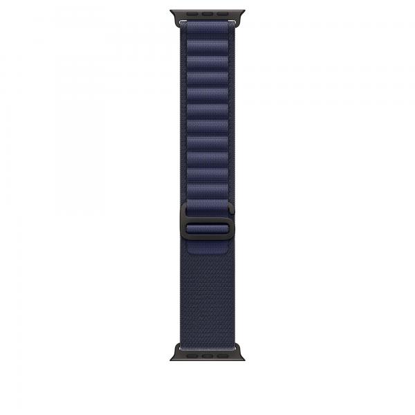 Apple Alpine Loop Blu Navy [49 Mm] - Medium - Titanio Nero (-Apple Watch 49 Navy Black Ti Alp m)