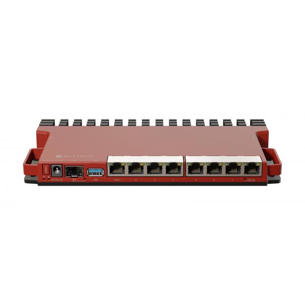 Mikrotik L009uigS-Rm Router Cablato 2.5 Gigabit Ethernet, Gigabit Ethernet Rosso (mikrotik L009 8 Port Poe High Performance Router - Includes Rackmou