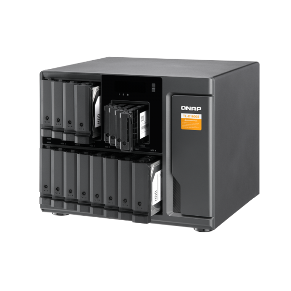 Qnap TL-D1600s Contenitore Di Unità Di Archiviazione Box Esterno Hdd/ssd Nero, Grigio 2.5/3.5 (16-Bay Desktop Sata Jbod Expansion Unit With A QxP-160 - Image 4