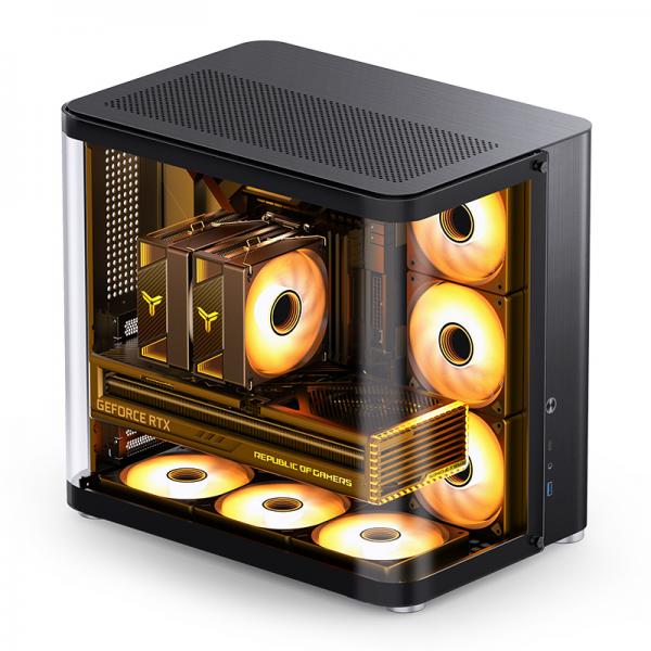 Jonsbo TK-2 2.0 Midi Tower Nero (jonsbo TK-2 2.0 MidI-Tower Tempered Glass - Black)