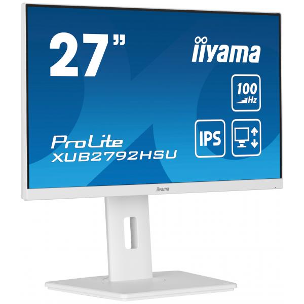 Iiyama Prolite Xub2792hsU-W6 Led Display 68,6 Cm [27] 1920 X 1080 Pixel Full Hd Bianco (iiyama Prolite Xub2792hsU-W6 - Monitor A Led - 27 - 1920 X 10