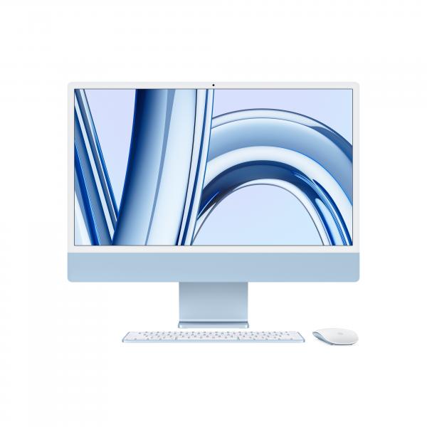 Apple Imac Apple M M3 59,7 Cm [23.5] 4480 X 2520 Pixel Pc AlL-IN-One 8 Gb 512 Gb Ssd Macos Sonoma WI-Fi 6e [802.11ax] Blu (imac 24 2023 M3/8gb/512gb