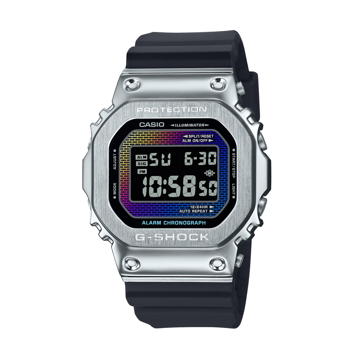 Casio G-Shock Mod. The Origin Metal Covered -  Rainbow Brick Wall Serie