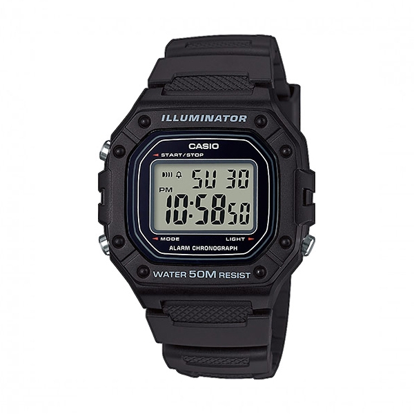 ?casio Timeless Collection Mod. Sport Illuminator Wr 50m. Alarm. Chronograph - Black