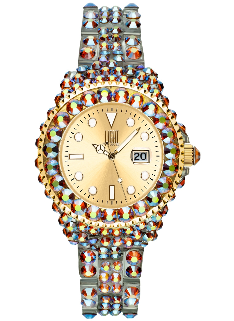 Light Time Mod. Mediterraneo - Full Strass / Gold