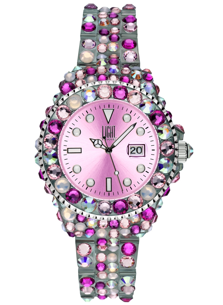 Light Time Mod. Mediterraneo - Full Strass / Pink