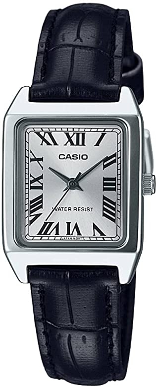 Casio Collection Mod. Tank. Leather - Silver