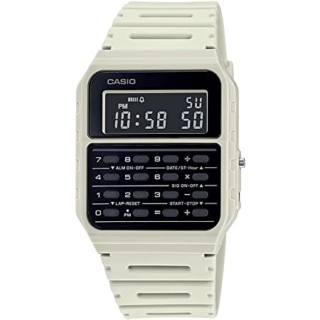 Casio Vintage Mod. Calculator Edgy Collection - Cream & Black