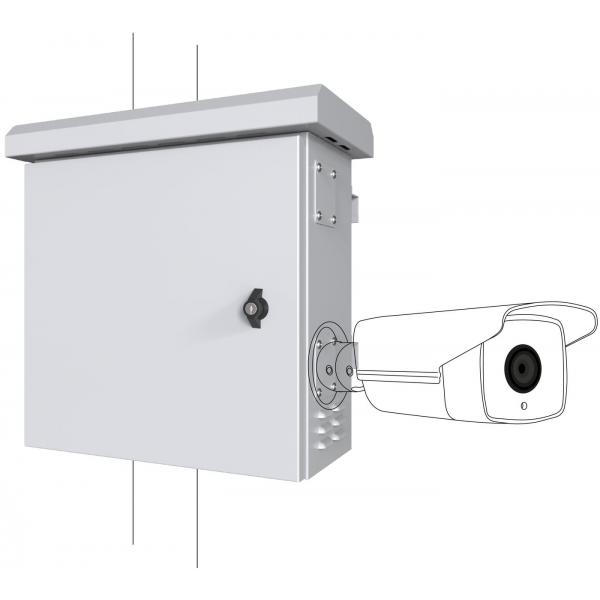 Lanview Rcctv006 Rack 0u Bianco (mini Classic Pole Mounted - Cctv Cabinet For 4 Cameras - 450 X 250 X 500mm - White - Warranty: 60m)