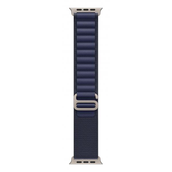 Apple Alpine Loop Blu Navy [49 Mm] - Large - Titanio Naturale (-Apple Watch 49 Navy Natural Ti Alp)