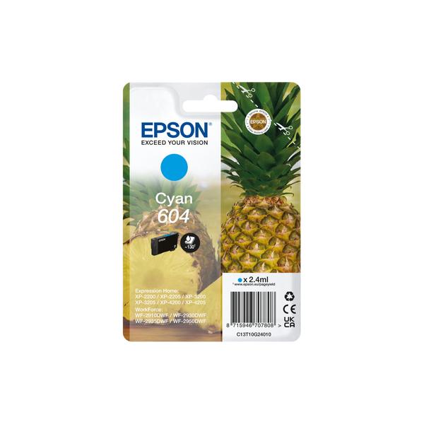 Epson 604 - 2,4 Ml - Ciano - Originale - Confezione In Blister