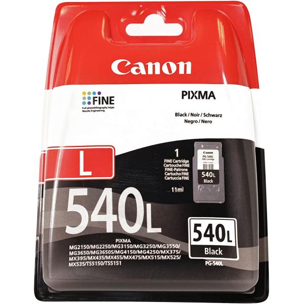 Canon PG-540l - 11 Ml - Taglia L - Nero - Originale