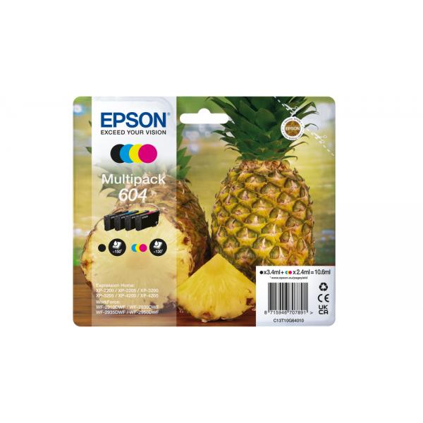 Epson 604 Multipack - Confezione Da 4 - Nero, Ciano, Magenta, Giallo