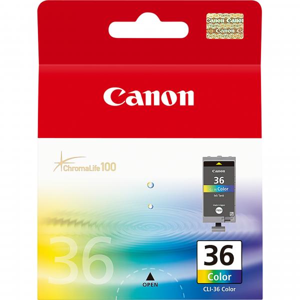 Canon ClI-36 Color - 12 Ml - Colore (ciano, Magenta, Giallo, Nero)