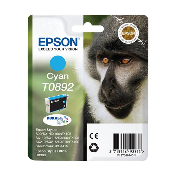 Epson T0892 - 3,5 Ml - Ciano - Originale - Confezione In Blister